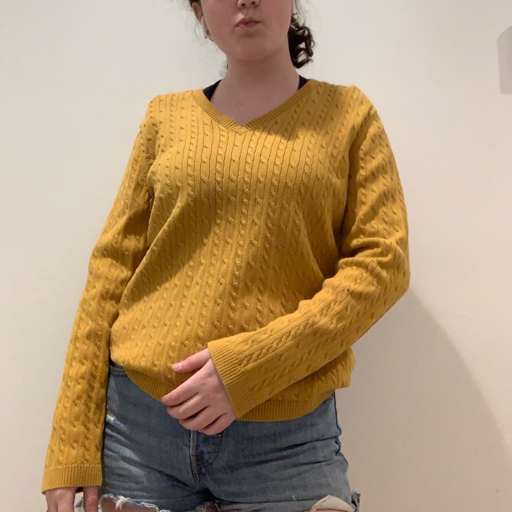 Mustard Yellow Large Sweater